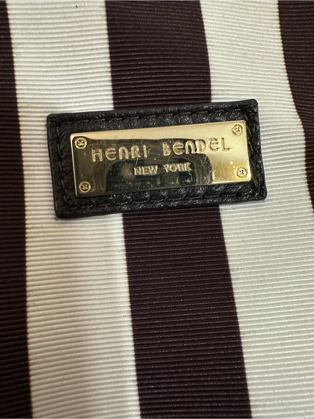 Henri Bendel Hot For Dots Tote Bag Brown White Rare Collector Handbag Dust Bag - Picture 15 of 16